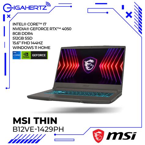 MSI Thin 15 B12VE